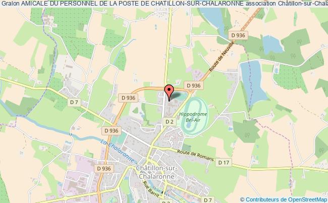 plan association Amicale Du Personnel De La Poste De Chatillon-sur-chalaronne Châtillon-sur-Chalaronne