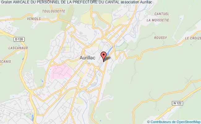 plan association Amicale Du Personnel De La Prefecture Du Cantal Aurillac