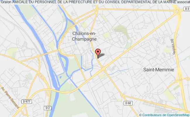 plan association Amicale Du Personnel De La Prefecture Et Du Conseil Departemental De La Marne Châlons-en-Champagne