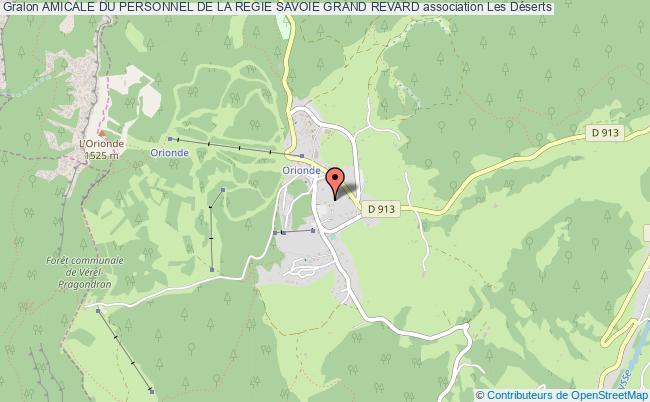 plan association Amicale Du Personnel De La Regie Savoie Grand Revard Les Déserts