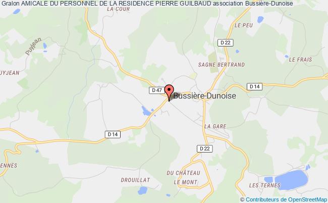 plan association Amicale Du Personnel De La Residence Pierre Guilbaud Bussière-Dunoise