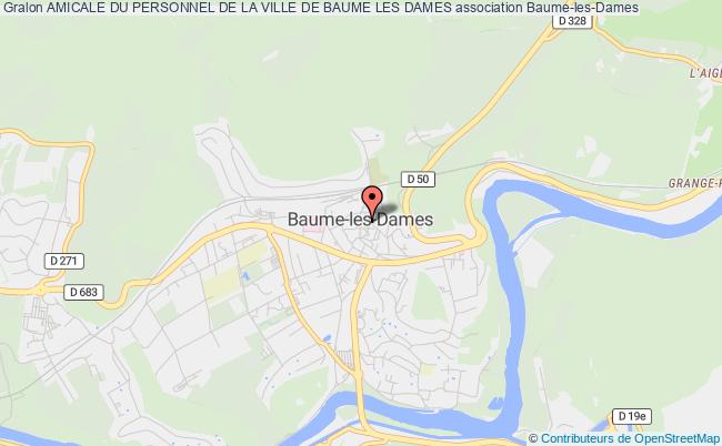 plan association Amicale Du Personnel De La Ville De Baume Les Dames Baume-les-Dames