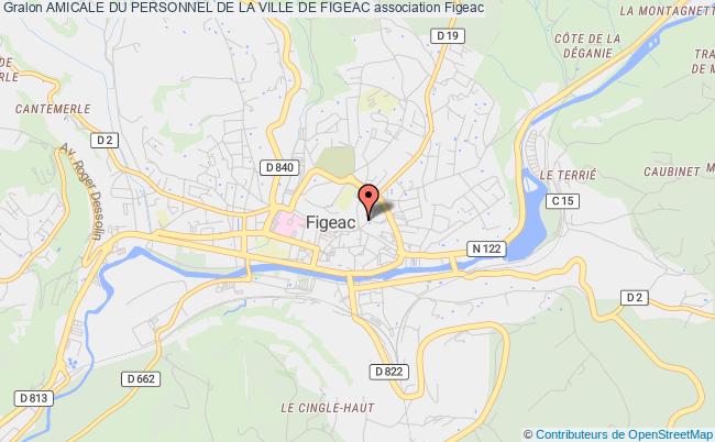 plan association Amicale Du Personnel De La Ville De Figeac Figeac