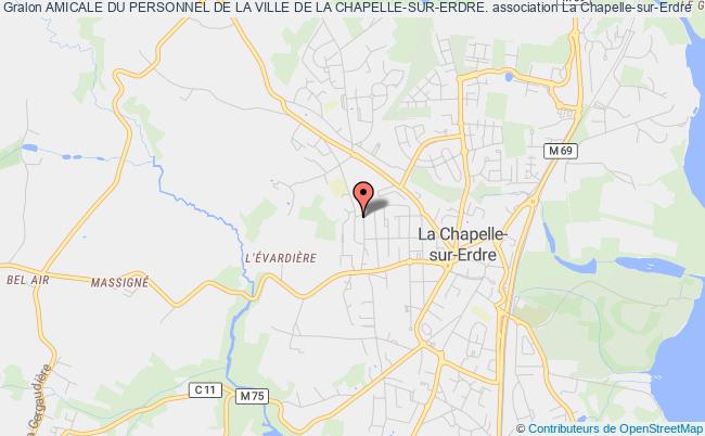 plan association Amicale Du Personnel De La Ville De La Chapelle-sur-erdre. La    Chapelle-sur-Erdre