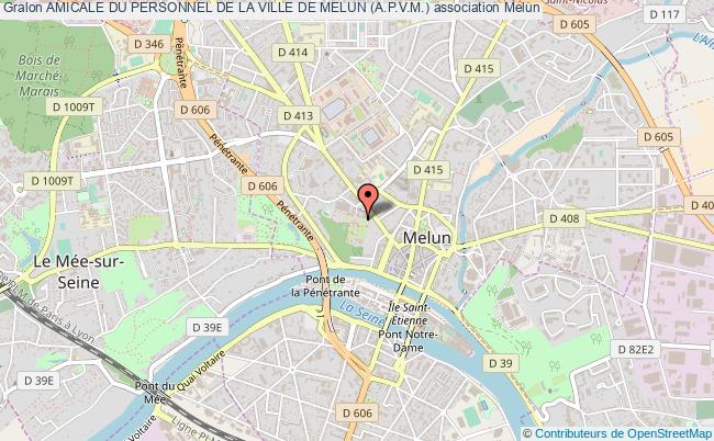 plan association Amicale Du Personnel De La Ville De Melun (a.p.v.m.) Melun