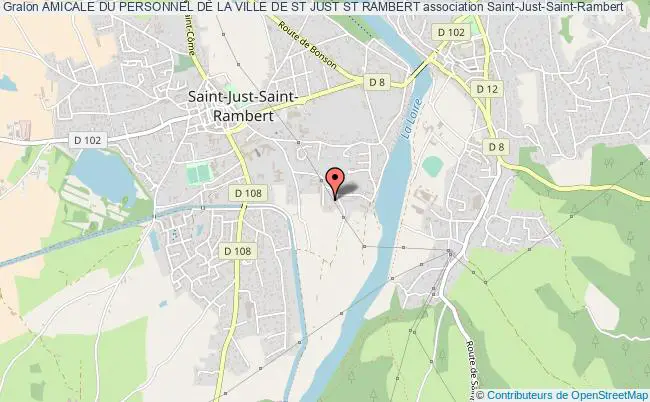plan association Amicale Du Personnel De La Ville De St Just St Rambert Saint-Just-Saint-Rambert