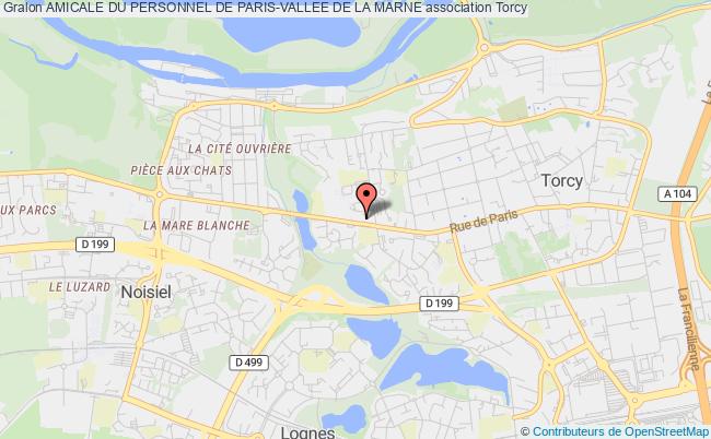 plan association Amicale Du Personnel De Paris-vallee De La Marne 77207 MARNE LA VALLEE CEDEX 1