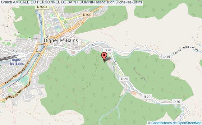 plan association Amicale Du Personnel De Saint Domnin Digne-les-Bains