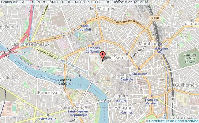 plan association Amicale Du Personnel De Sciences Po Toulouse Toulouse  Cedex 6