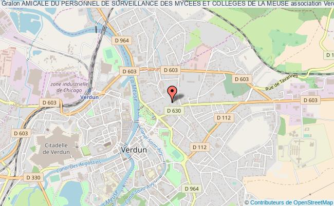 plan association Amicale Du Personnel De Surveillance Des Mycees Et Colleges De La Meuse Verdun