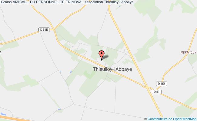 plan association Amicale Du Personnel De Trinoval Thieulloy-l'Abbaye