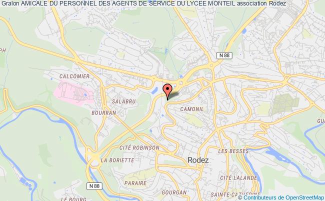 plan association Amicale Du Personnel Des Agents De Service Du Lycee Monteil Rodez