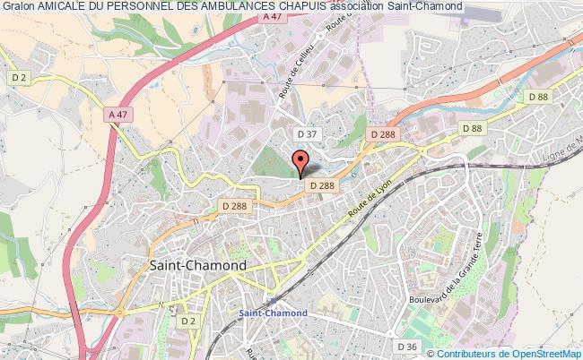 plan association Amicale Du Personnel Des Ambulances Chapuis Saint-Chamond