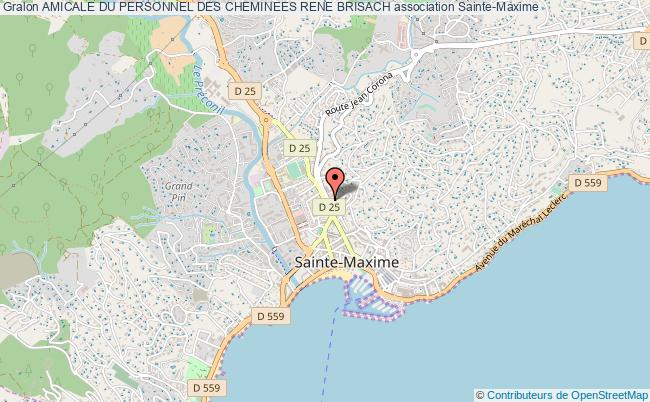 plan association Amicale Du Personnel Des Cheminees Rene Brisach Sainte-Maxime