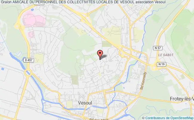 plan association Amicale Du Personnel Des CollectivitÉs Locales De Vesoul Vesoul