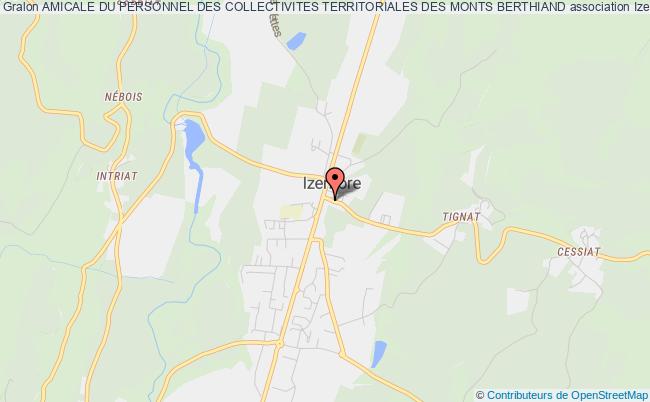 plan association Amicale Du Personnel Des Collectivites Territoriales Des Monts Berthiand Izernore