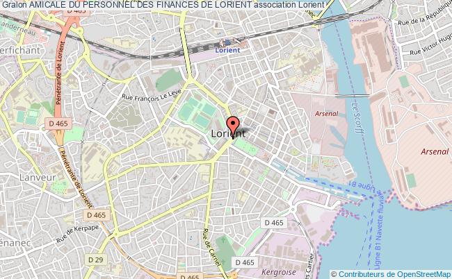 plan association Amicale Du Personnel Des Finances De Lorient Lorient