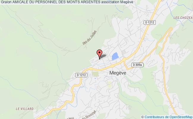 plan association Amicale Du Personnel Des Monts Argentes Megève