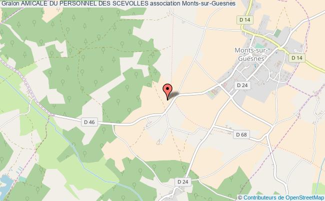 plan association Amicale Du Personnel Des Scevolles Monts-sur-Guesnes