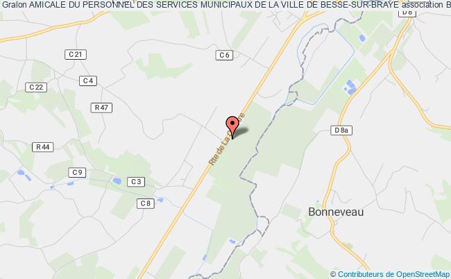 plan association Amicale Du Personnel Des Services Municipaux De La Ville De Besse-sur-braye Bessé-sur-Braye