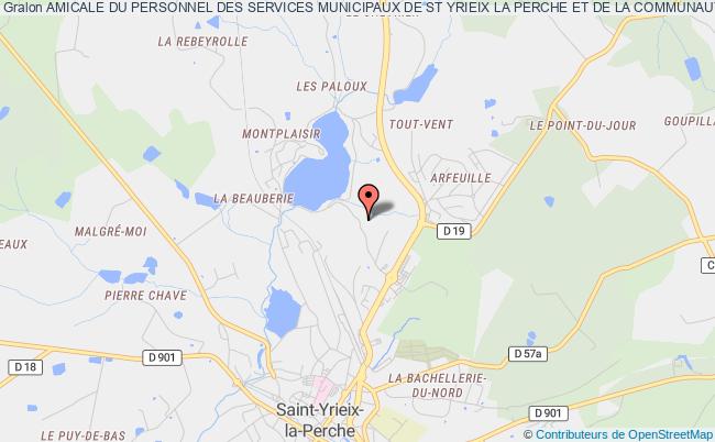 plan association Amicale Du Personnel Des Services Municipaux De St Yrieix La Perche Et De La Communaute De Communes Du Pays De Saint Yrieix Saint-Yrieix-la-Perche