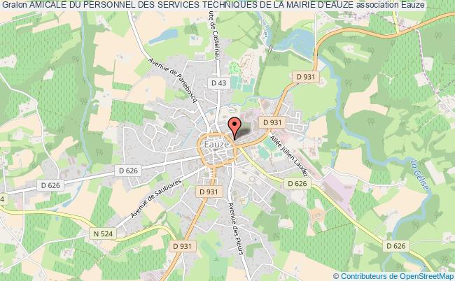 plan association Amicale Du Personnel Des Services Techniques De La Mairie D'eauze Eauze