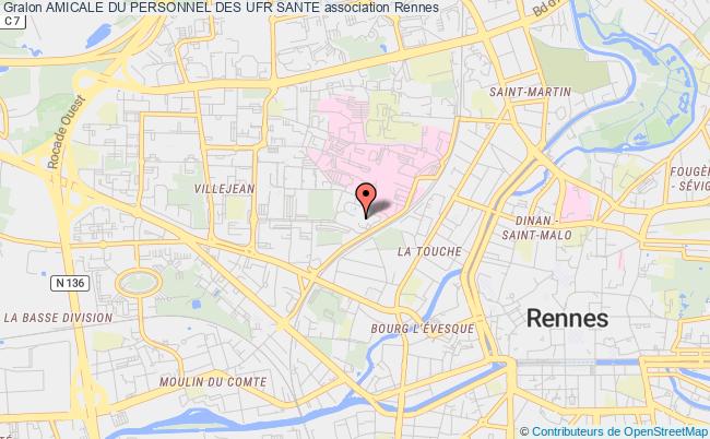 plan association Amicale Du Personnel Des Ufr Sante Rennes