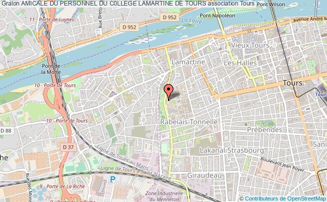 plan association Amicale Du Personnel Du C0llege Lamartine De Tours Tours