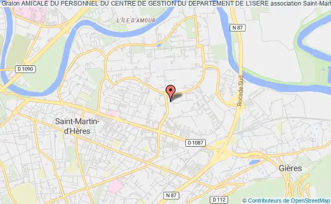 plan association Amicale Du Personnel Du Centre De Gestion Du Departement De L'isere Saint-Martin-d'Hères