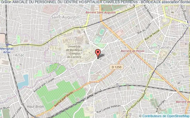 plan association Amicale Du Personnel Du Centre Hospitalier Charles Perrens - Bordeaux Bordeaux