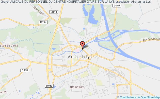 plan association Amicale Du Personnel Du Centre Hospitalier D'aire-sur-la-lys Aire-sur-la-Lys
