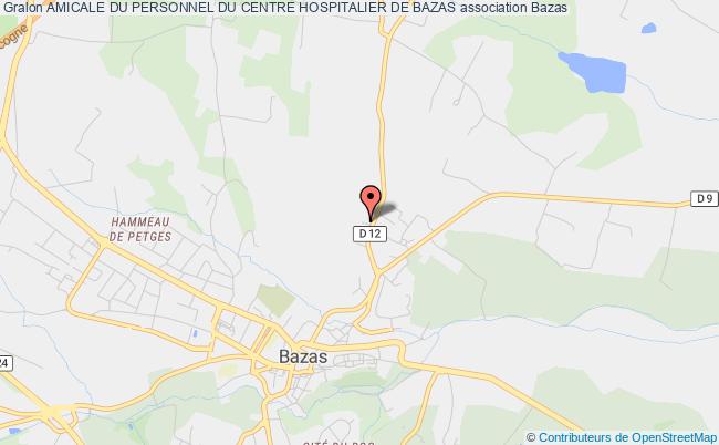 plan association Amicale Du Personnel Du Centre Hospitalier De Bazas Bazas