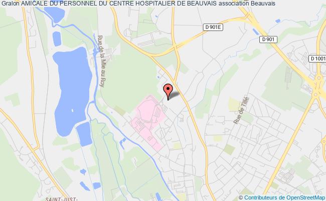plan association Amicale Du Personnel Du Centre Hospitalier De Beauvais Beauvais