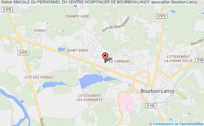 plan association Amicale Du Personnel Du Centre Hospitalier De Bourbon-lancy Bourbon-Lancy