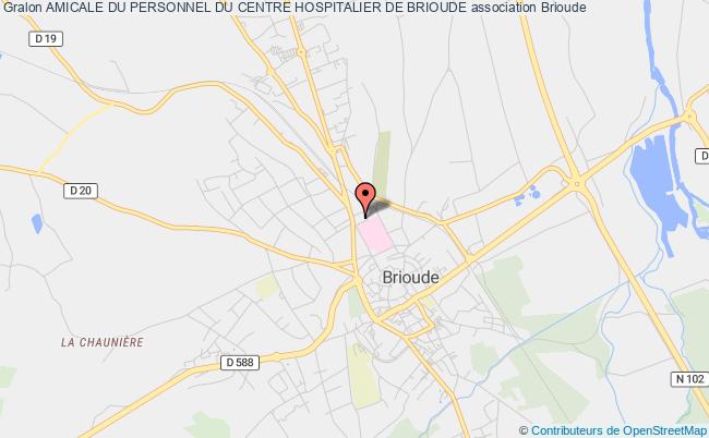 plan association Amicale Du Personnel Du Centre Hospitalier De Brioude Brioude