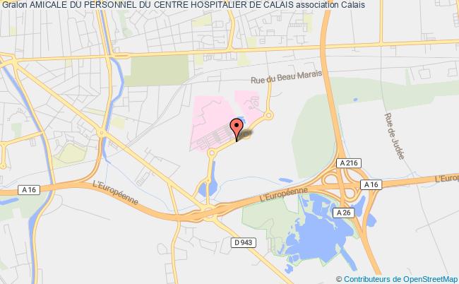 plan association Amicale Du Personnel Du Centre Hospitalier De Calais CALAIS CEDEX