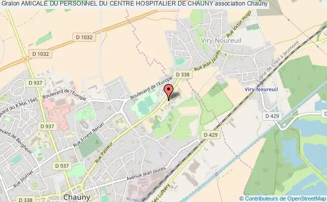 plan association Amicale Du Personnel Du Centre Hospitalier De Chauny Chauny