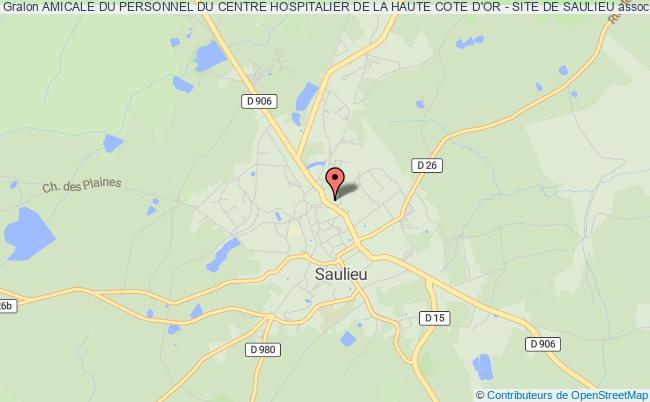 plan association Amicale Du Personnel Du Centre Hospitalier De La Haute Cote D'or - Site De Saulieu Saulieu