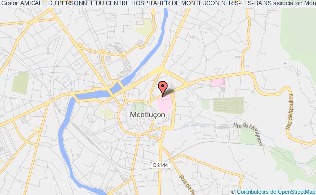 plan association Amicale Du Personnel Du Centre Hospitalier De Montlucon Neris-les-bains Montluçon