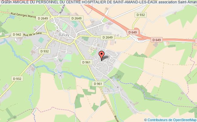plan association Amicale Du Personnel Du Centre Hospitalier De Saint-amand-les-eaux Saint-Amand-les-Eaux