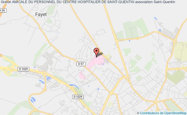 plan association Amicale Du Personnel Du Centre Hospitalier De Saint-quentin Saint-Quentin