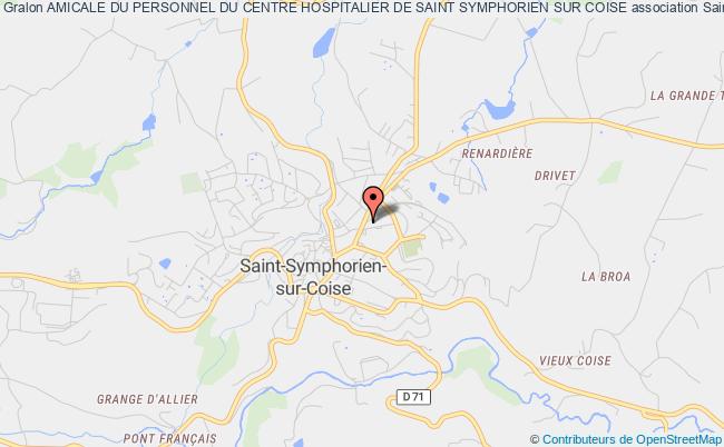 plan association Amicale Du Personnel Du Centre Hospitalier De Saint Symphorien Sur Coise Saint-Symphorien-sur-Coise