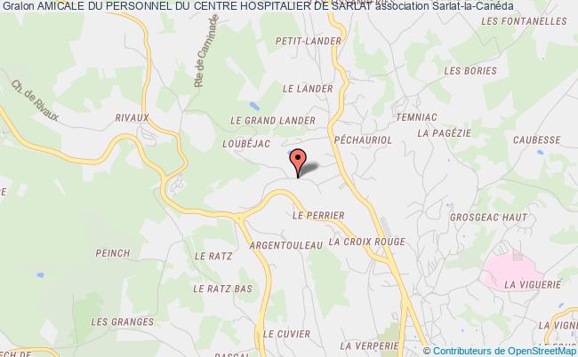 plan association Amicale Du Personnel Du Centre Hospitalier De Sarlat Sarlat-la-Canéda