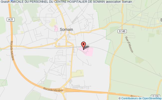 plan association Amicale Du Personnel Du Centre Hospitalier De Somain Somain