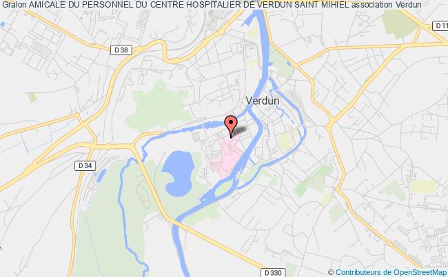 plan association Amicale Du Personnel Du Centre Hospitalier De Verdun Saint Mihiel Verdun