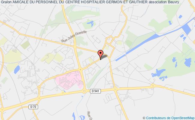 plan association Amicale Du Personnel Du Centre Hospitalier Germon Et Gauthier Beuvry