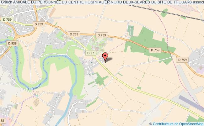 plan association Amicale Du Personnel Du Centre Hospitalier Nord Deux-sevres Du Site De Thouars Thouars
