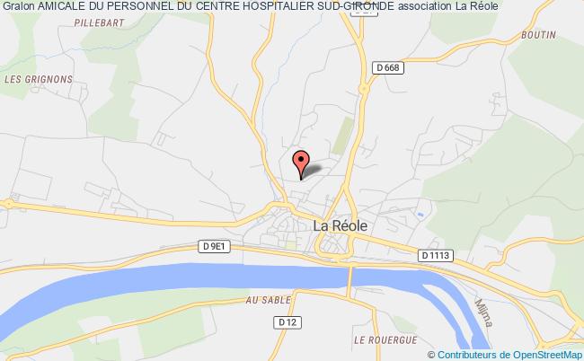 plan association Amicale Du Personnel Du Centre Hospitalier Sud-gironde La    Réole