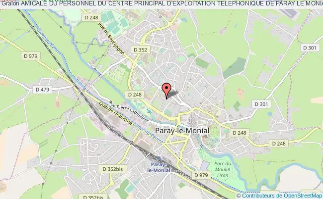 plan association Amicale Du Personnel Du Centre Principal D'exploitation Telephonique De Paray Le Monial (pa) Paray-le-Monial