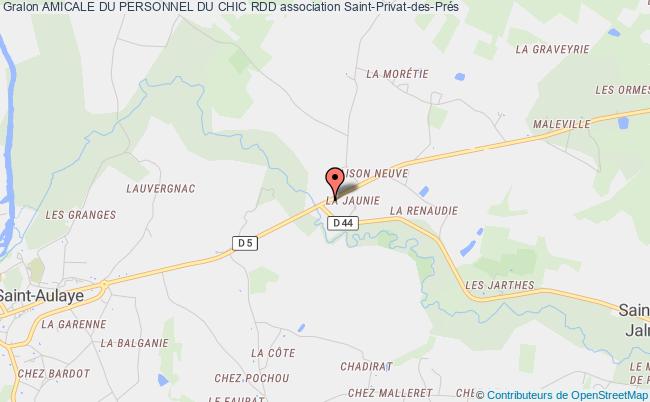 plan association Amicale Du Personnel Du Chic Rdd Saint-Privat-des-Prés